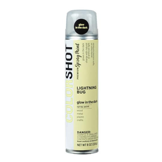 COLORSHOT® 8oz. Lightning Bug Glow-in-the-Dark Spray Paint